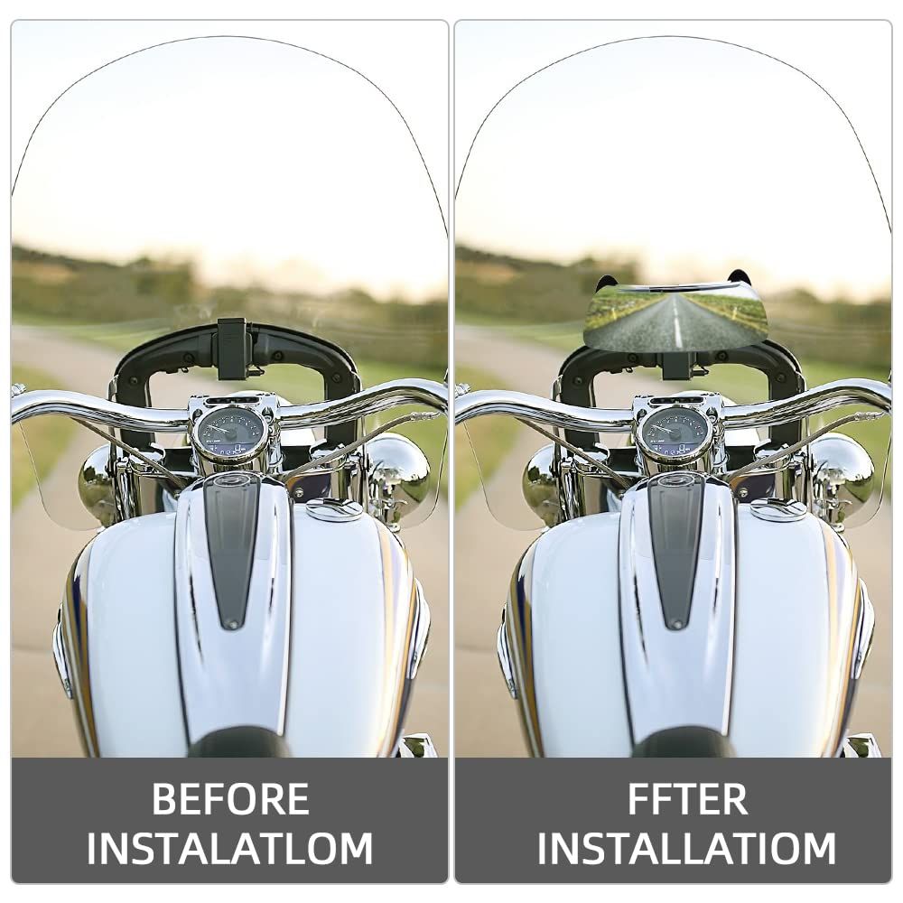 Motorcycle Wide Angle Rearview Mirrors 180 Degrees Safety Rear View Mirror view 4
