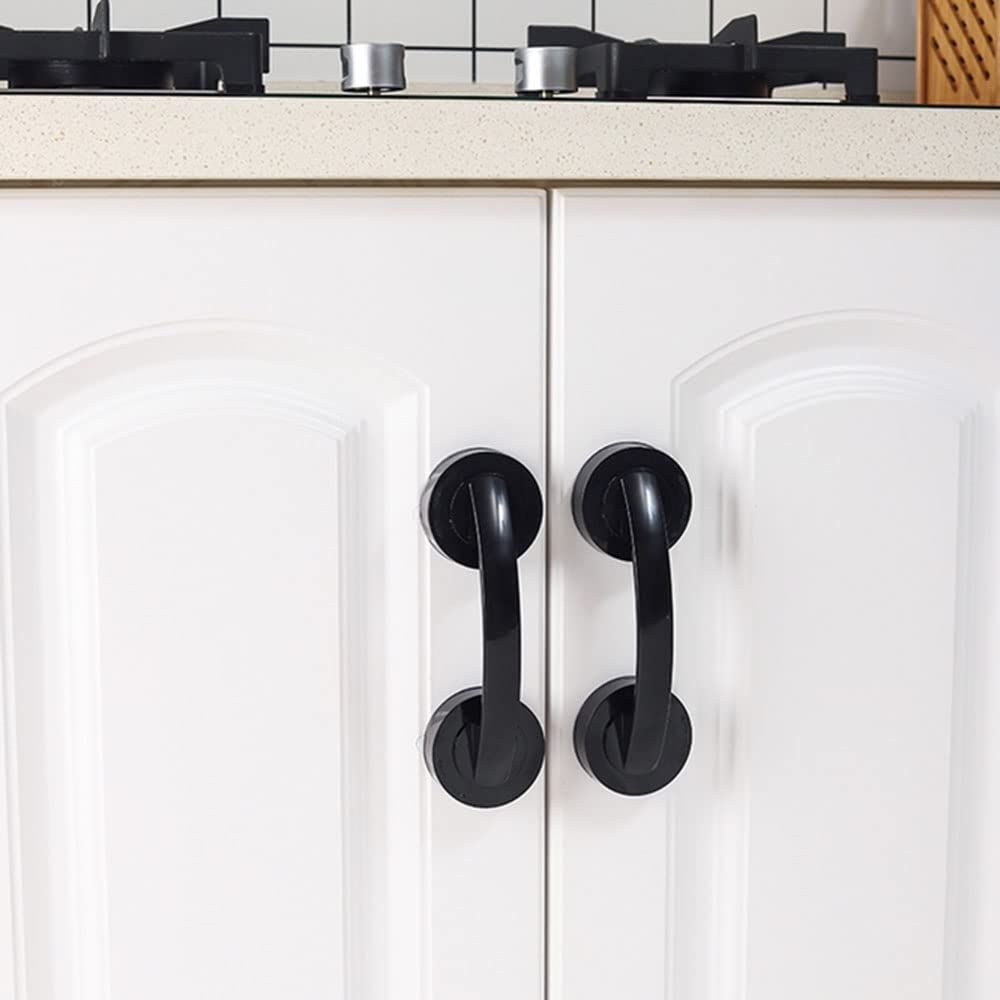 2pcs Sliding Glass Door Sticky Suction Cup Door Handle Seamless Sliding Door
