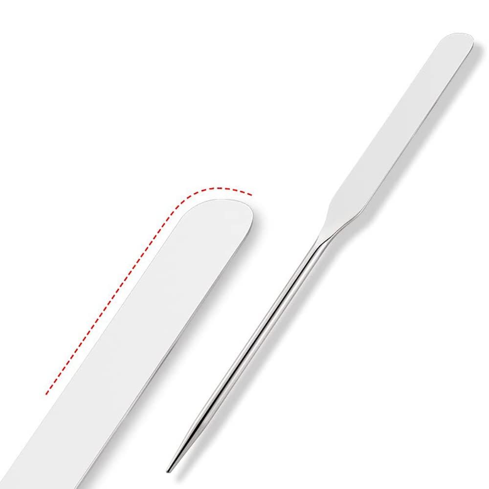Spatula Makeup Korean, Stainless Steel Makeup Spatula and Palette Set Korean view 2