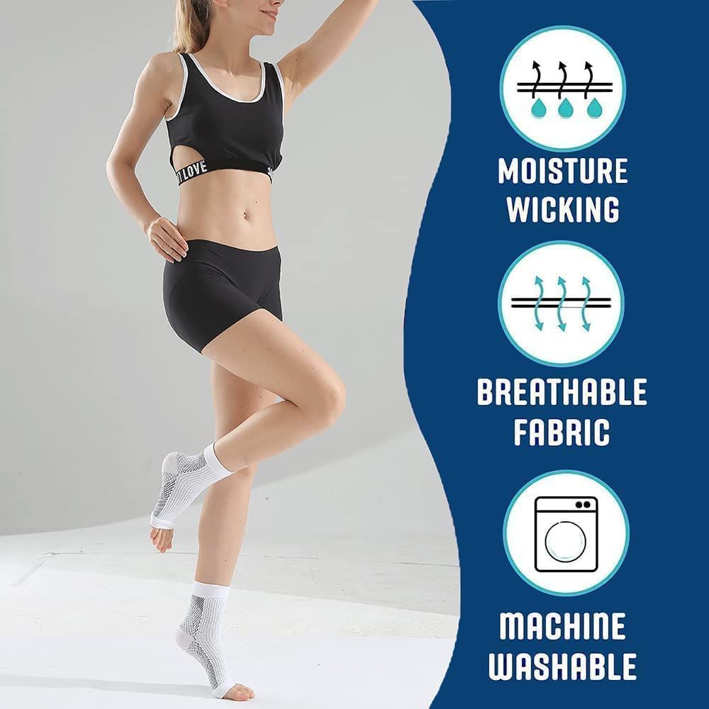 Socks for Neuropathy, Socks for Foot,Arch Support for Women Men,Ankle Brace view 2