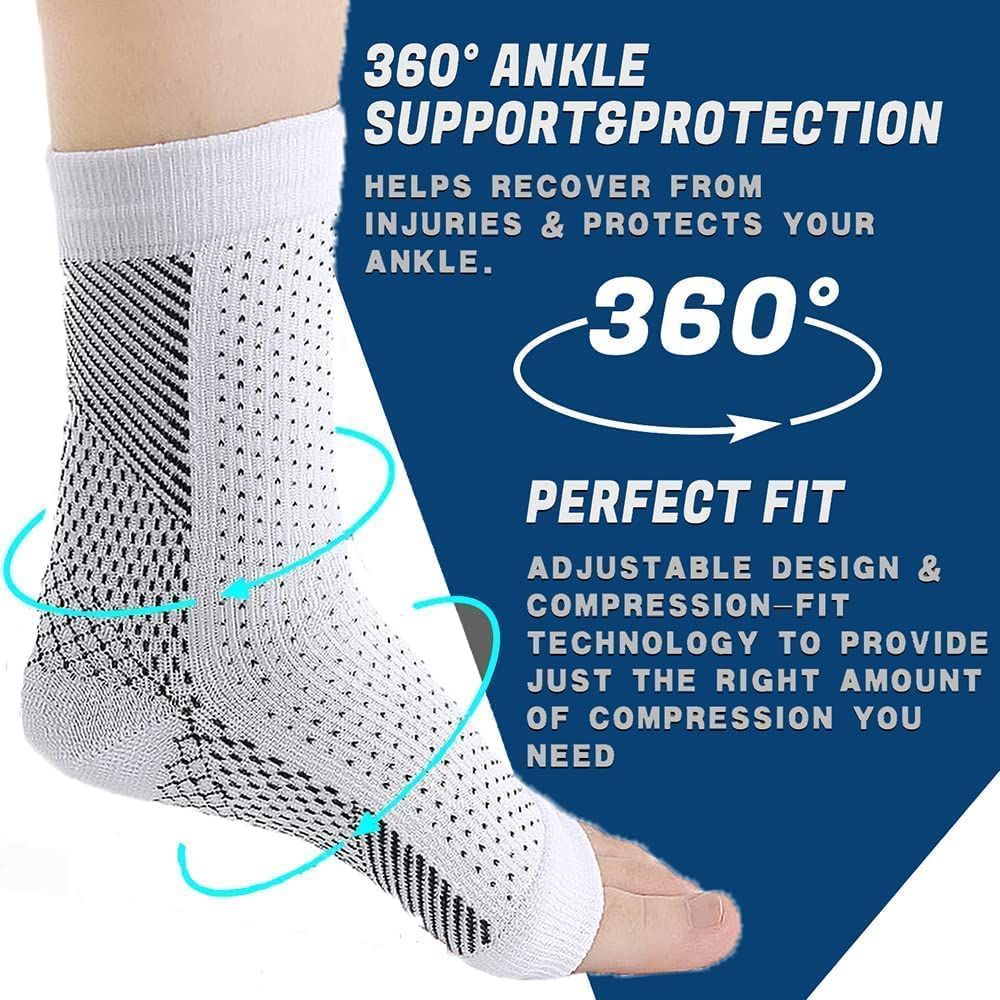 Socks for Neuropathy, Socks for Foot,Arch Support for Women Men,Ankle Brace view 4