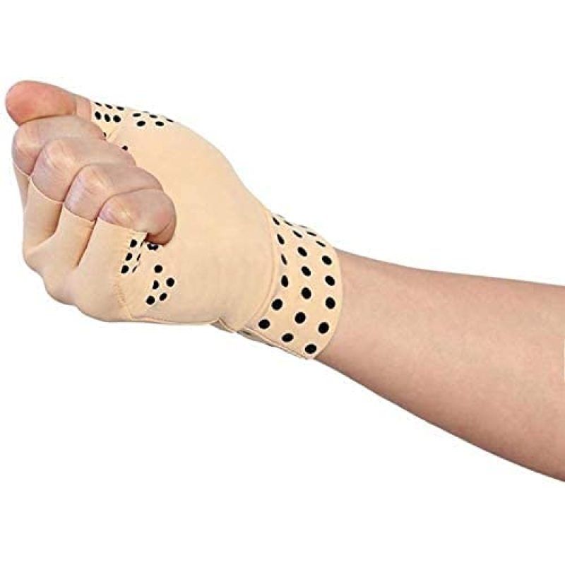 2 Pairs Compression Gloves Magnetic Anti-Arthritis Fingerless Gloves Relief view 4