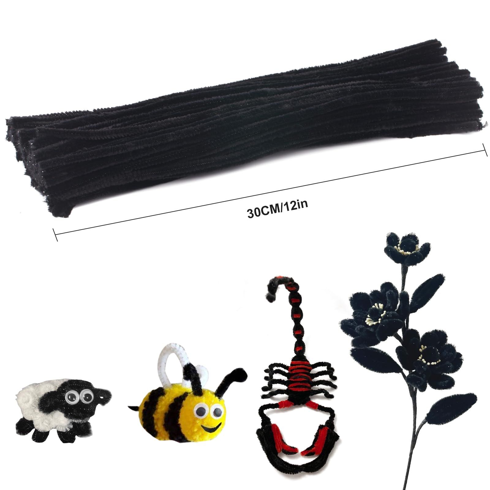 100Pcs Pipe Cleaner Colourful Woolen Twisting Stick Interaction Intellectual view 2