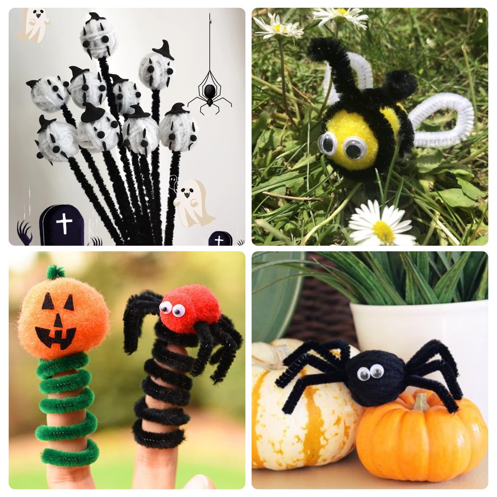 100Pcs Pipe Cleaner Colourful Woolen Twisting Stick Interaction Intellectual view 4