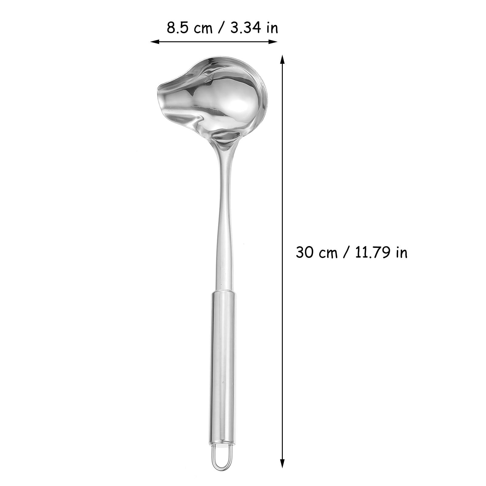 2pcs Stainless Steel Sauce Drizzle Spoon with Spout Duckbill Sauce Spoons view 4