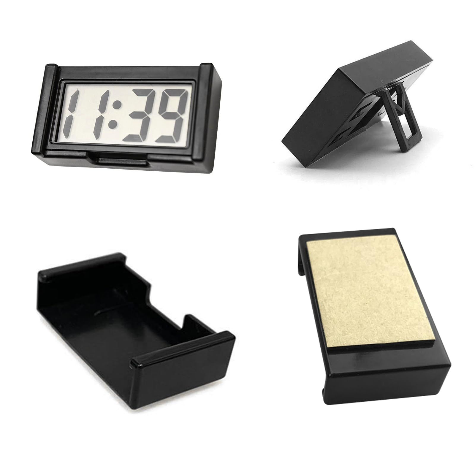 Small Digital Clock， with Jumbo LCD Time & Day Display，Mini Automotive Small view 3