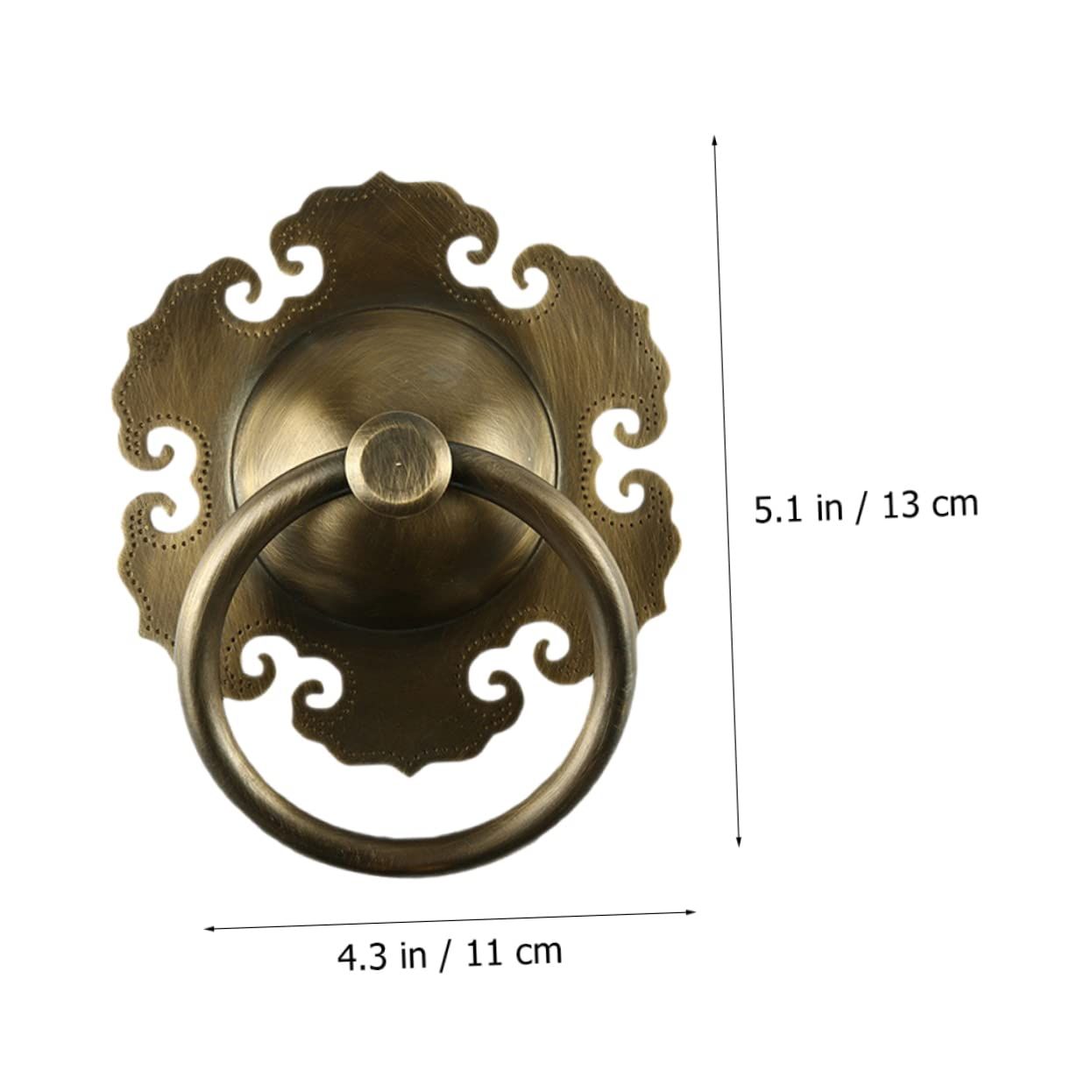 1 Pc Vintage Door Knocker Metal Ring Cupboard Door Ring Door Retro Door Ring view 4