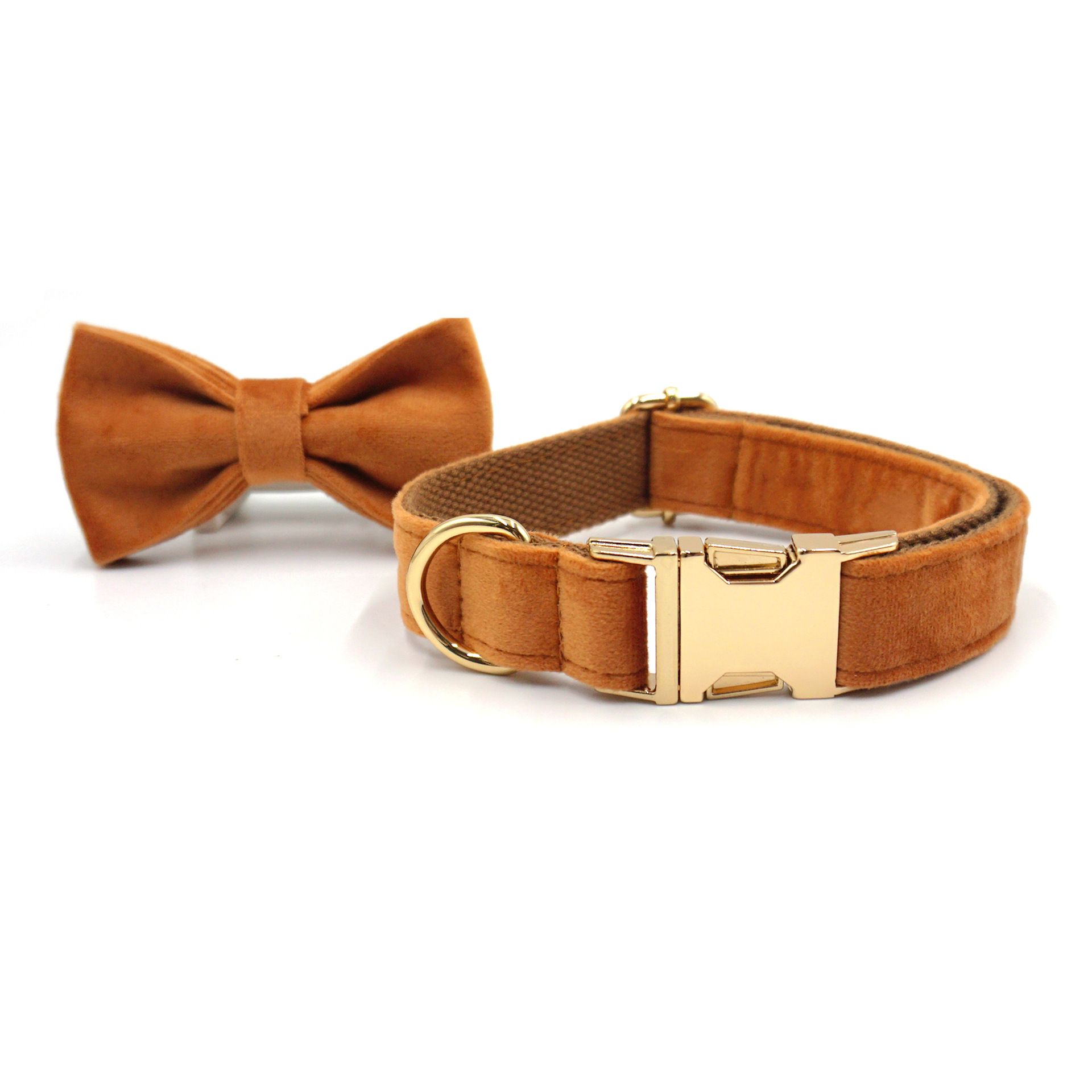 Velvet Dog Collar and Leash Set view 3