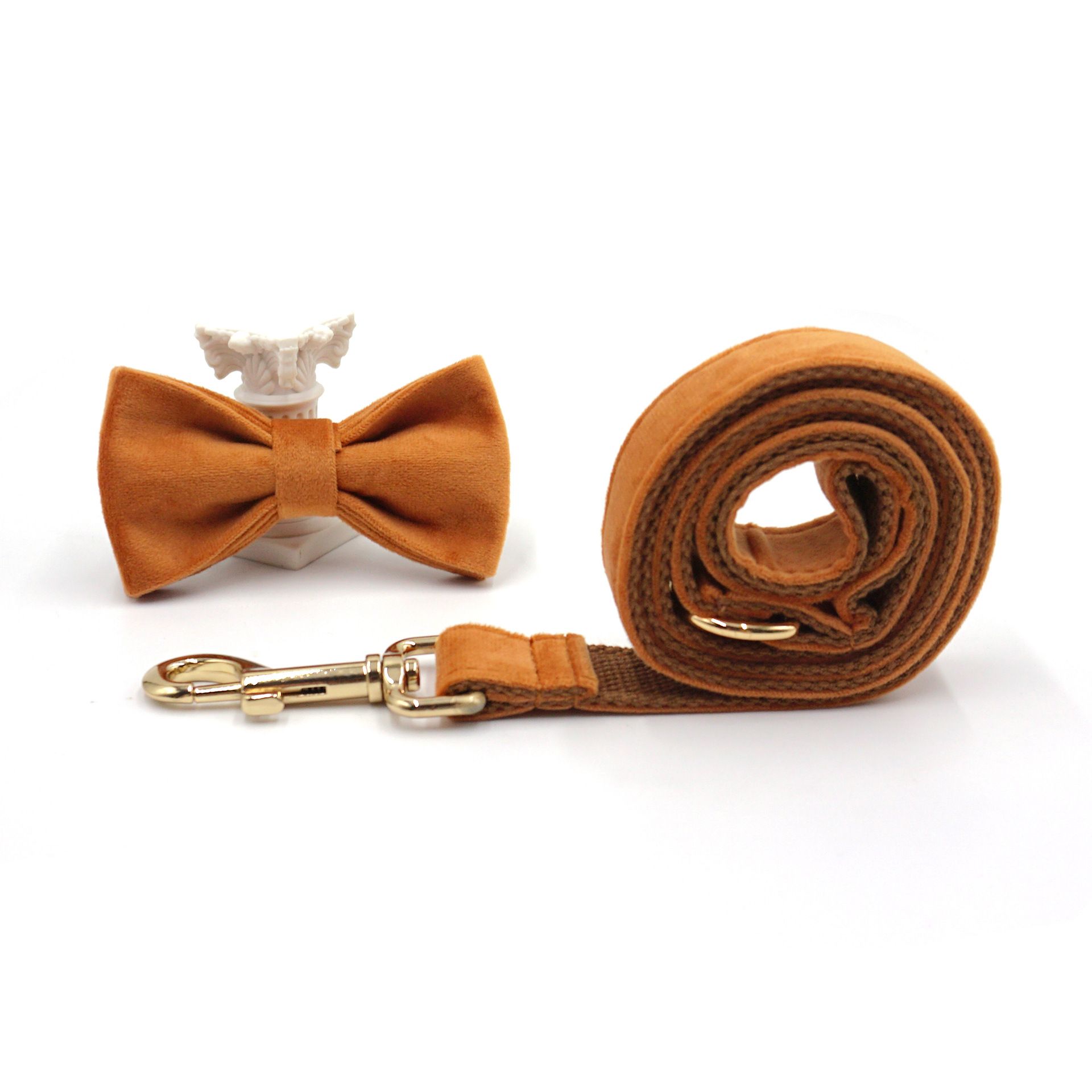 Velvet Dog Collar and Leash Set view 5
