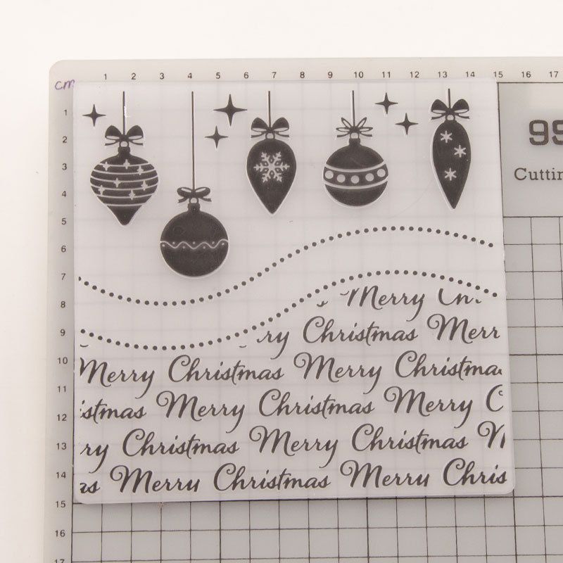 1PC Christmas Bell Background Embossing Folder for Card Making Floral DIY view 4
