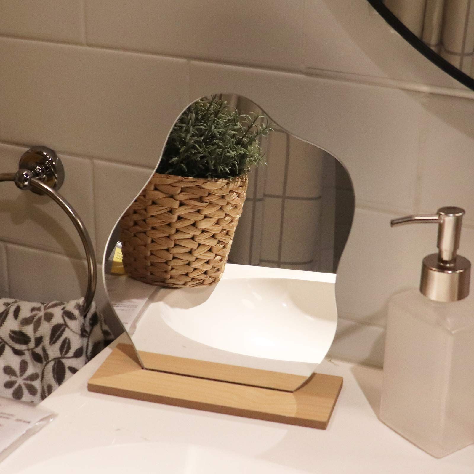 Irregular Aesthetic Vanity Mirror Frameless — image 1