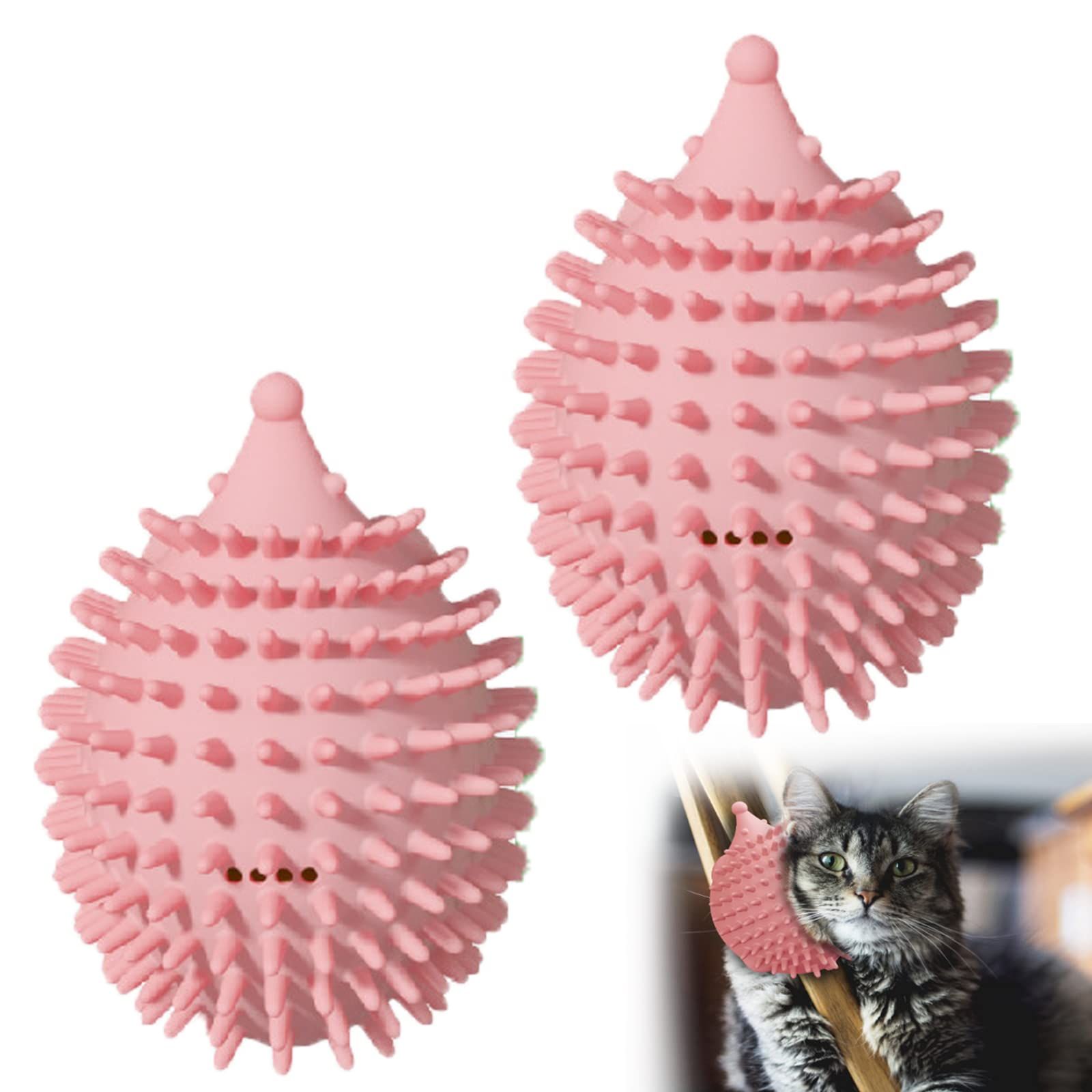 4.5in Cat Grooming Brush Wall Mount
