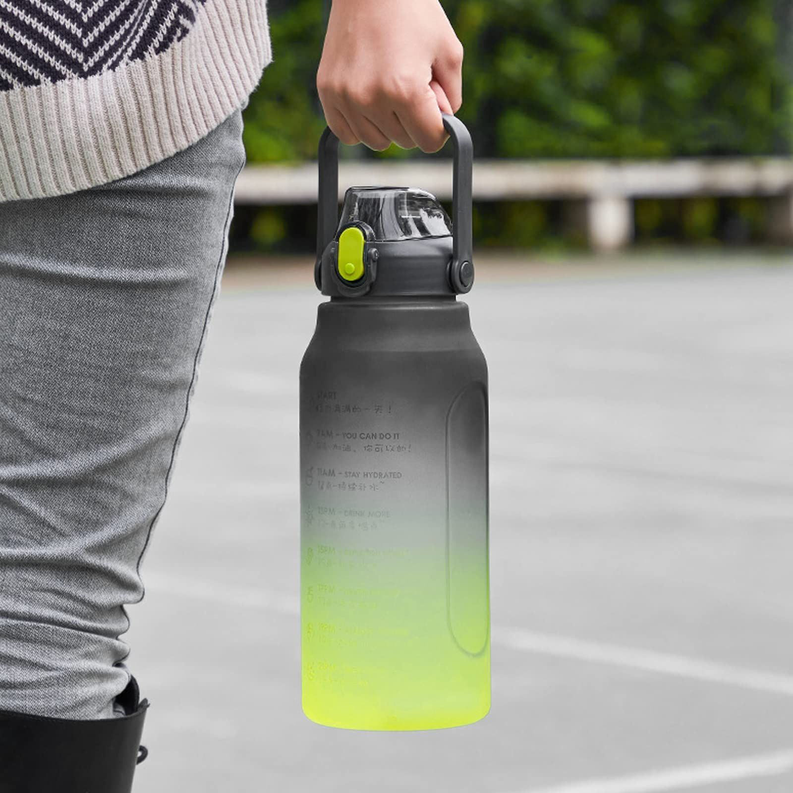 Free Sports Drink Bottle with Time Marking & Lock Cover view 5