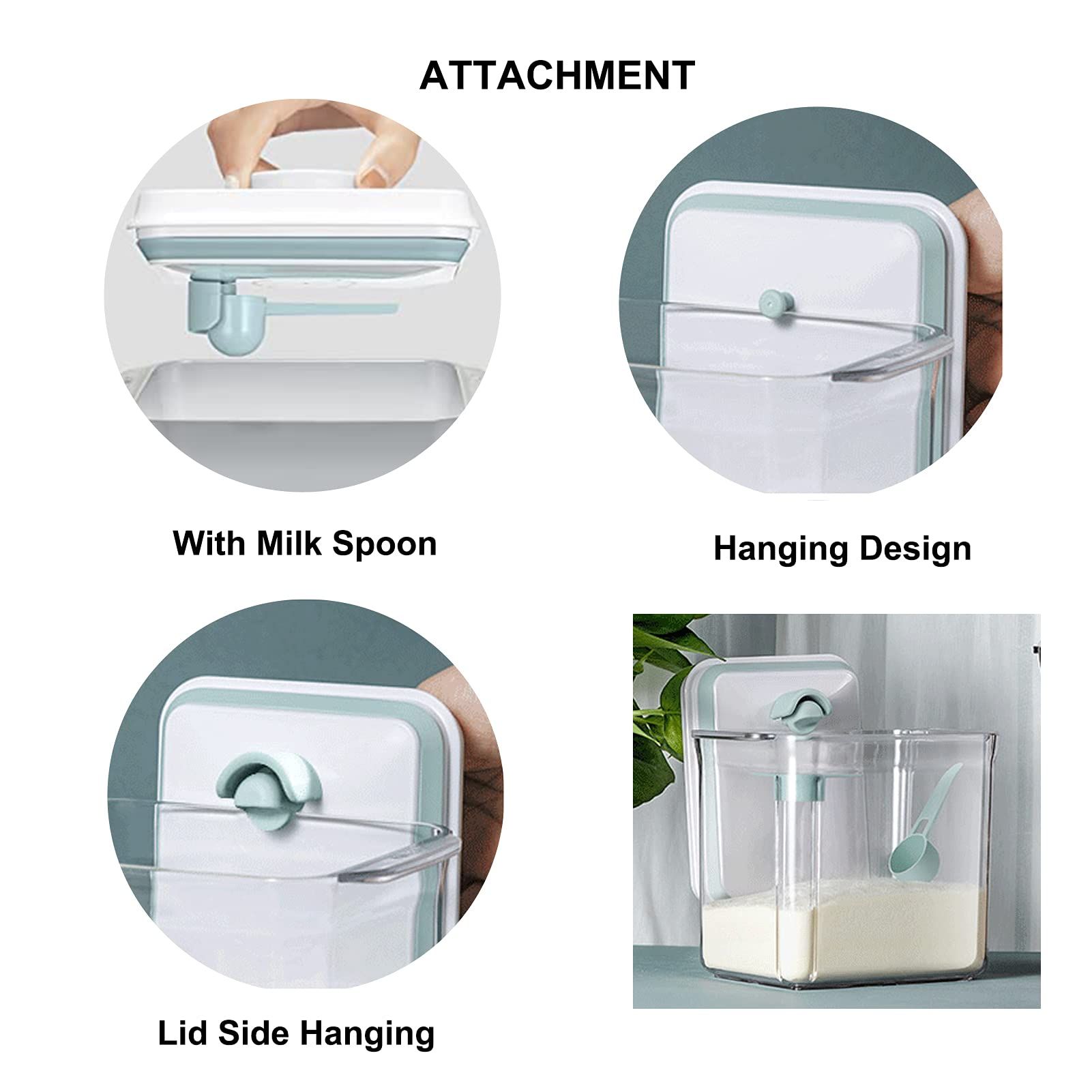Airtight Food Storage Container Formula Container Formula Dispenser with Spoon view 4