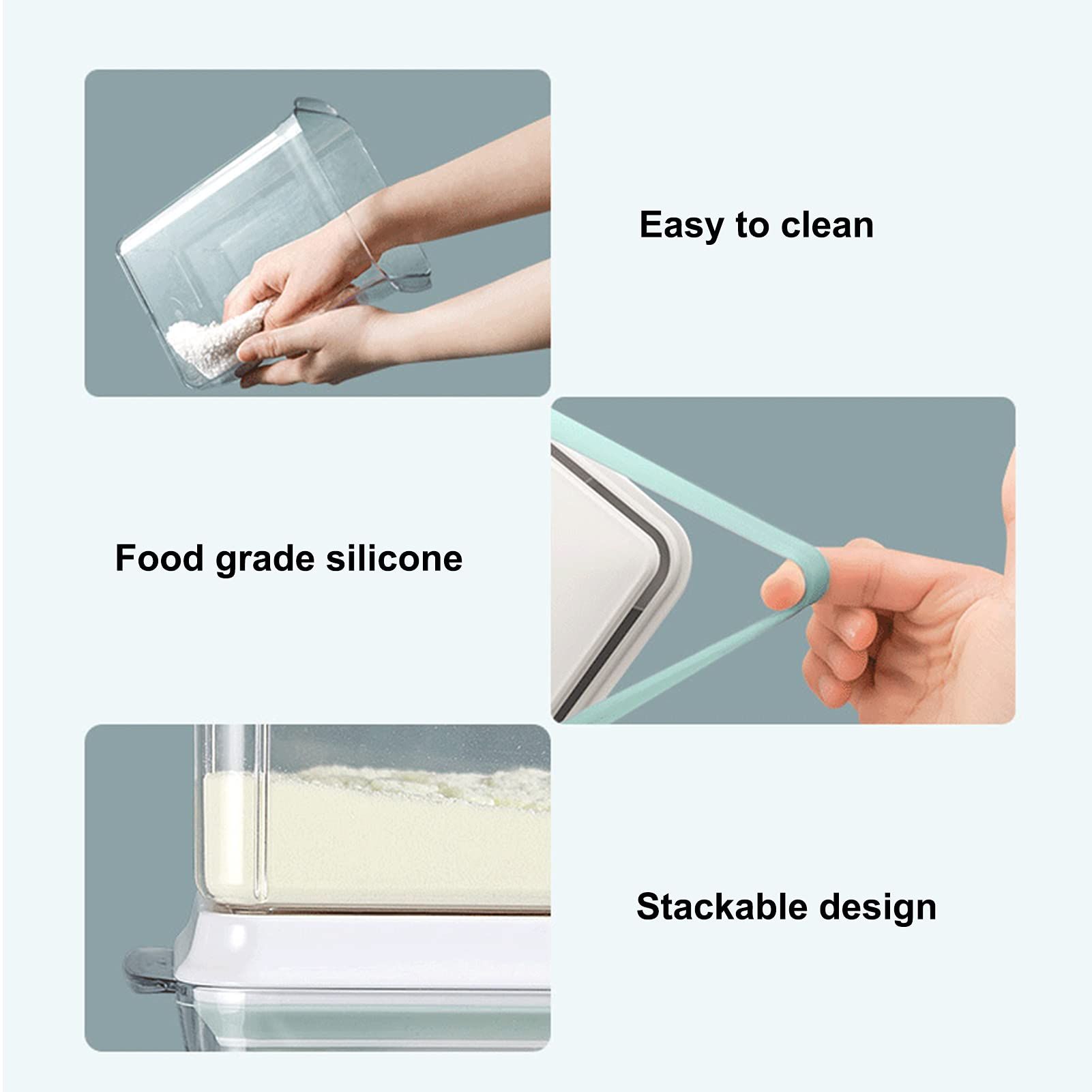Airtight Food Storage Container Formula Container Formula Dispenser with Spoon view 5
