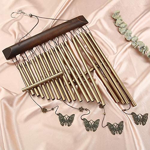 18 Pipes Classic Solid Wood Metal Aluminum Pipe Wind Chimes Hanging Decoration view 4