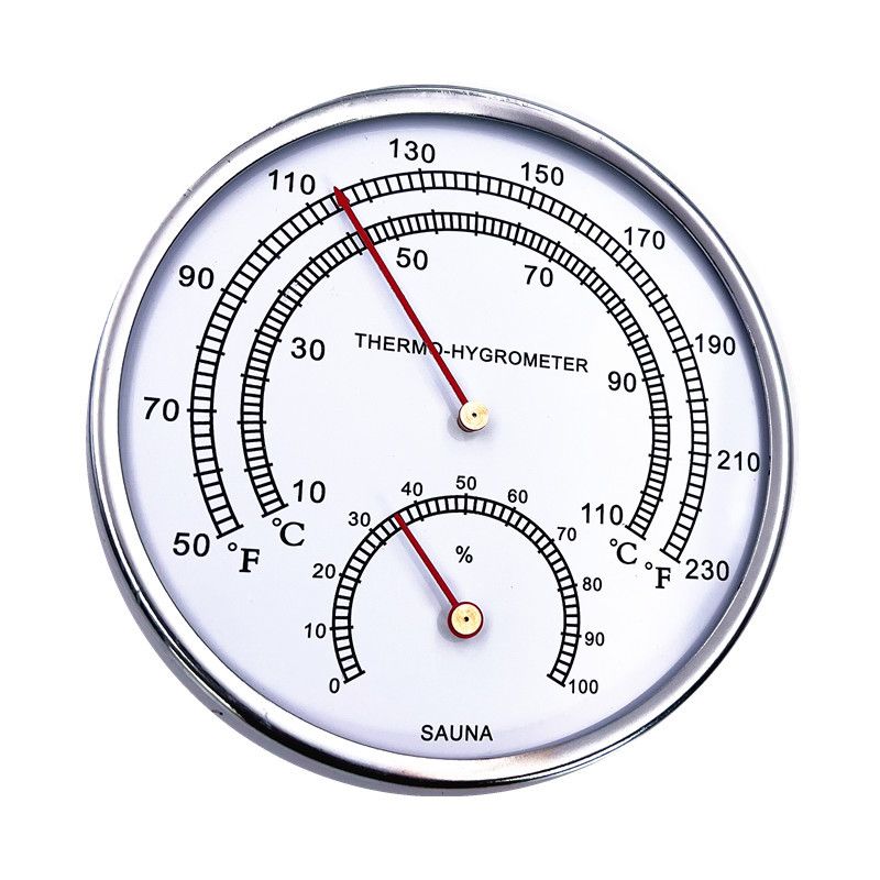 Sauna Thermometer 2 in 1 Fahrenheit Thermometer Hygrometer for Sauna Room view 2