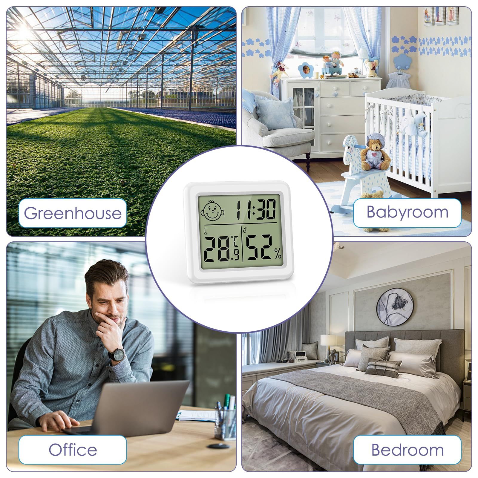 Digital Hygrometer Thermometer view 3