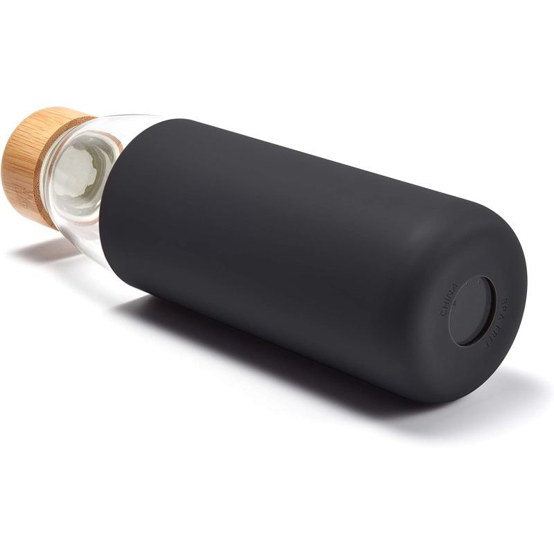 24OZ Borosilicate with Bamboo Lid view 5