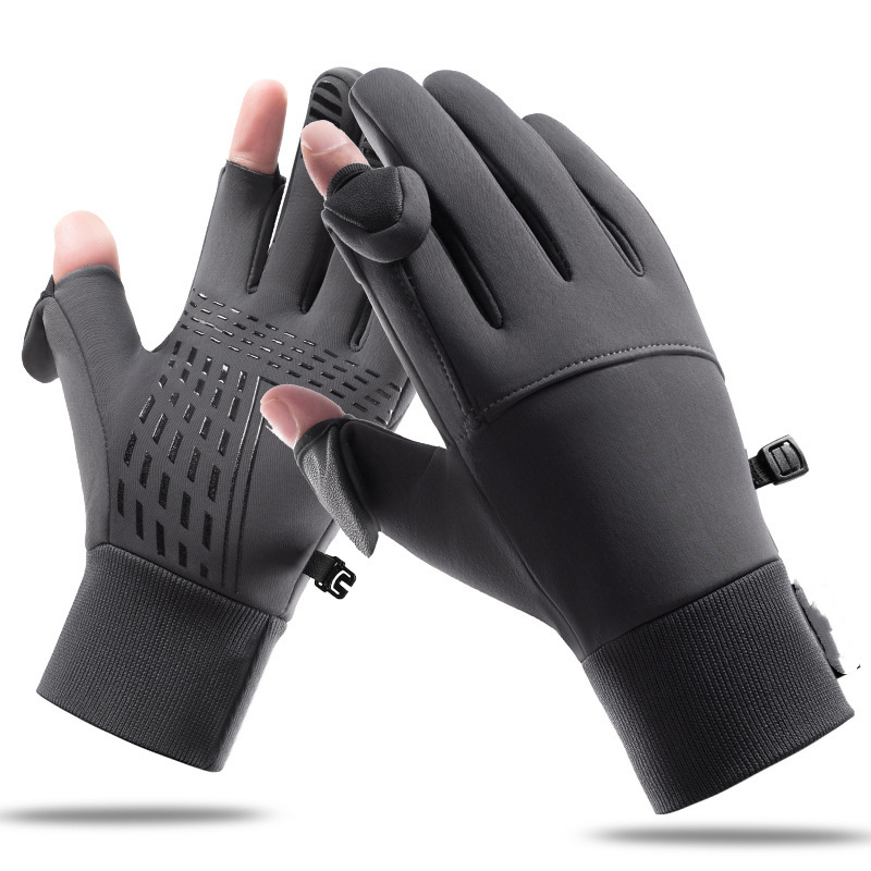 Winter Fingerless Fishing Gloves for Men & Women