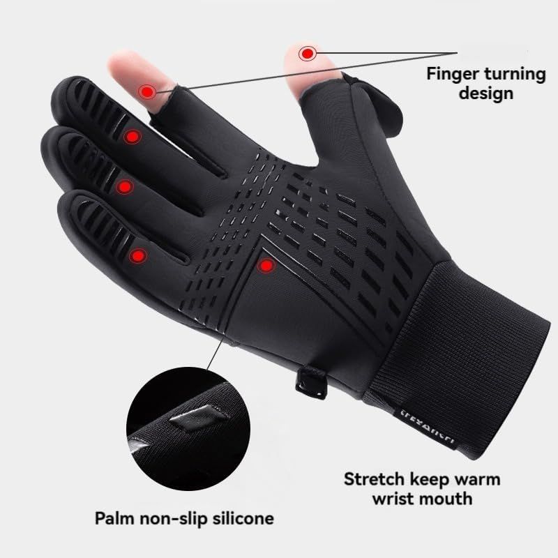 Winter Fingerless Fishing Gloves for Men & Women view 3