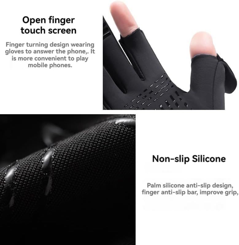 Winter Fingerless Fishing Gloves for Men & Women view 4