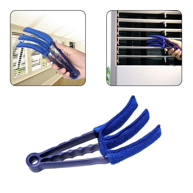 2 Pack Window Blind Cleaner Duster Tool with Microfiber Sleeves view 2