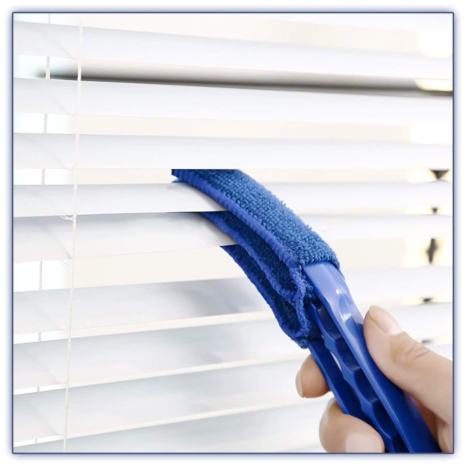 2 Pack Window Blind Cleaner Duster Tool with Microfiber Sleeves view 3