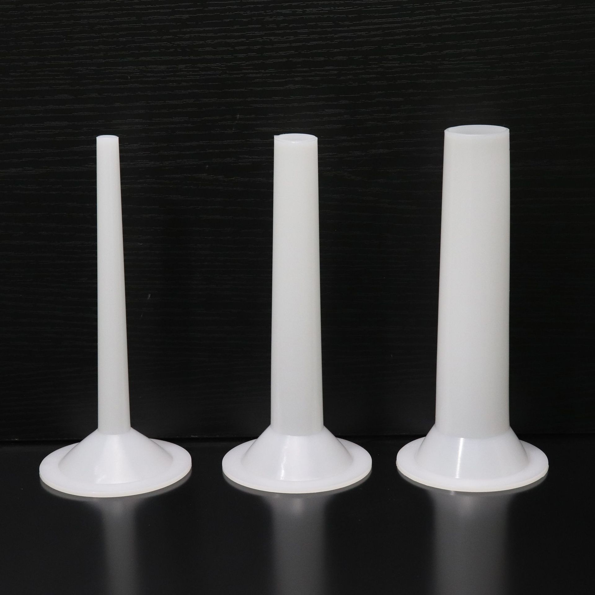 3pcs Plastic Sausage Stuffing Tubes Manual Sausage Stuffer Funnels for Meat — image 1