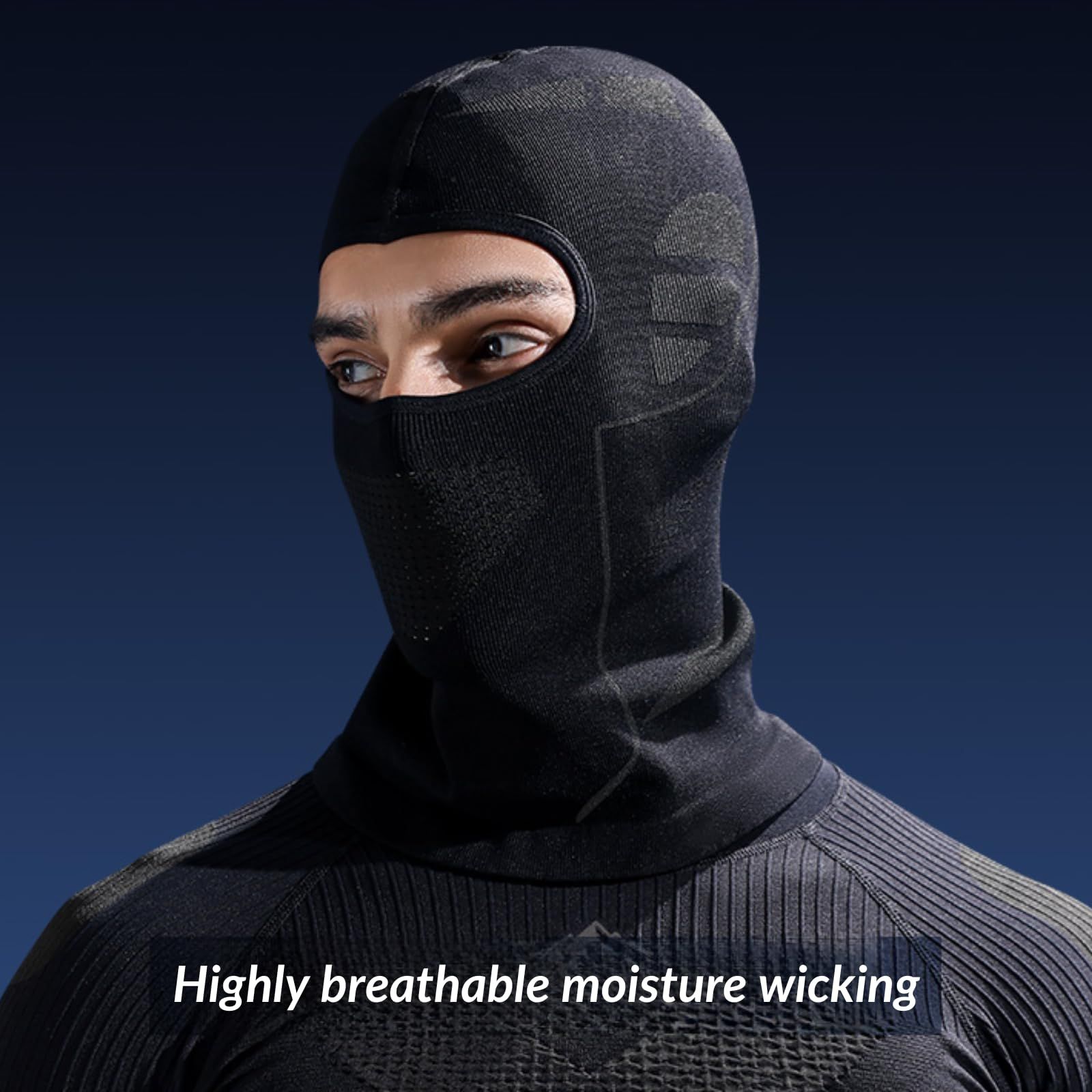Ski Mask for Men Women, Stay Warm and Comfortable with Moisture-Wicking view 4