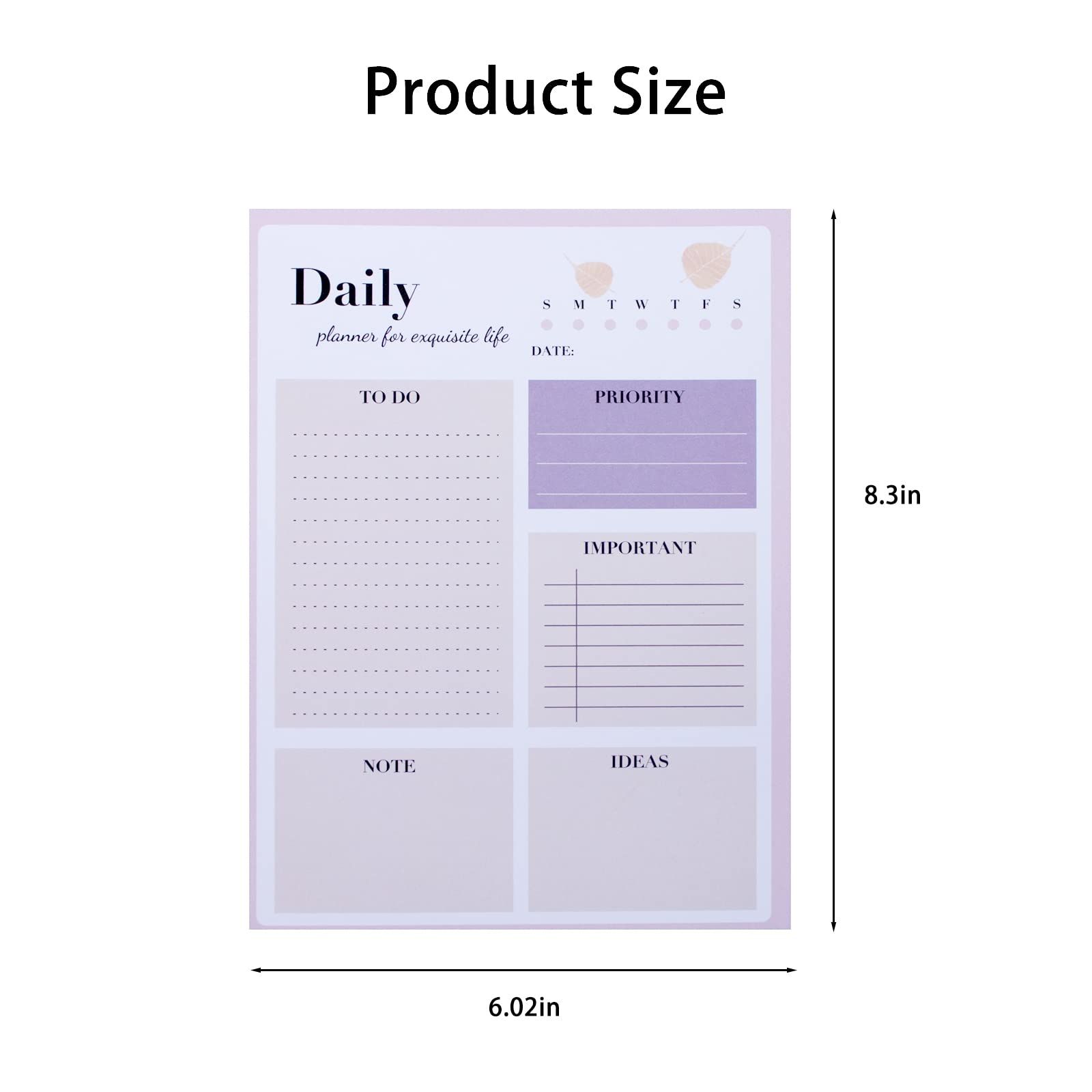 To Do List Notepad, Daily Planner Notepads,To Do Memo Pad for Planning, Tasks view 4