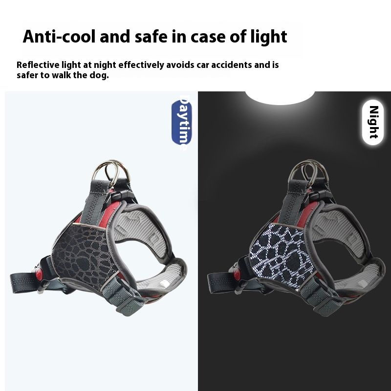 Pet Chest Straps Summer Vest Dog Strap Traction Rope Walk Dog Reflective view 5