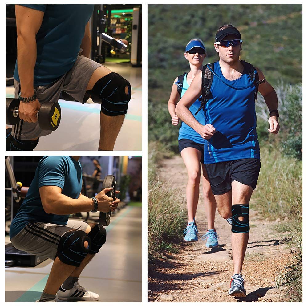 Knee Brace with Side Stabilizers for Meniscus Tear Knee Pain Injury Recovery view 4