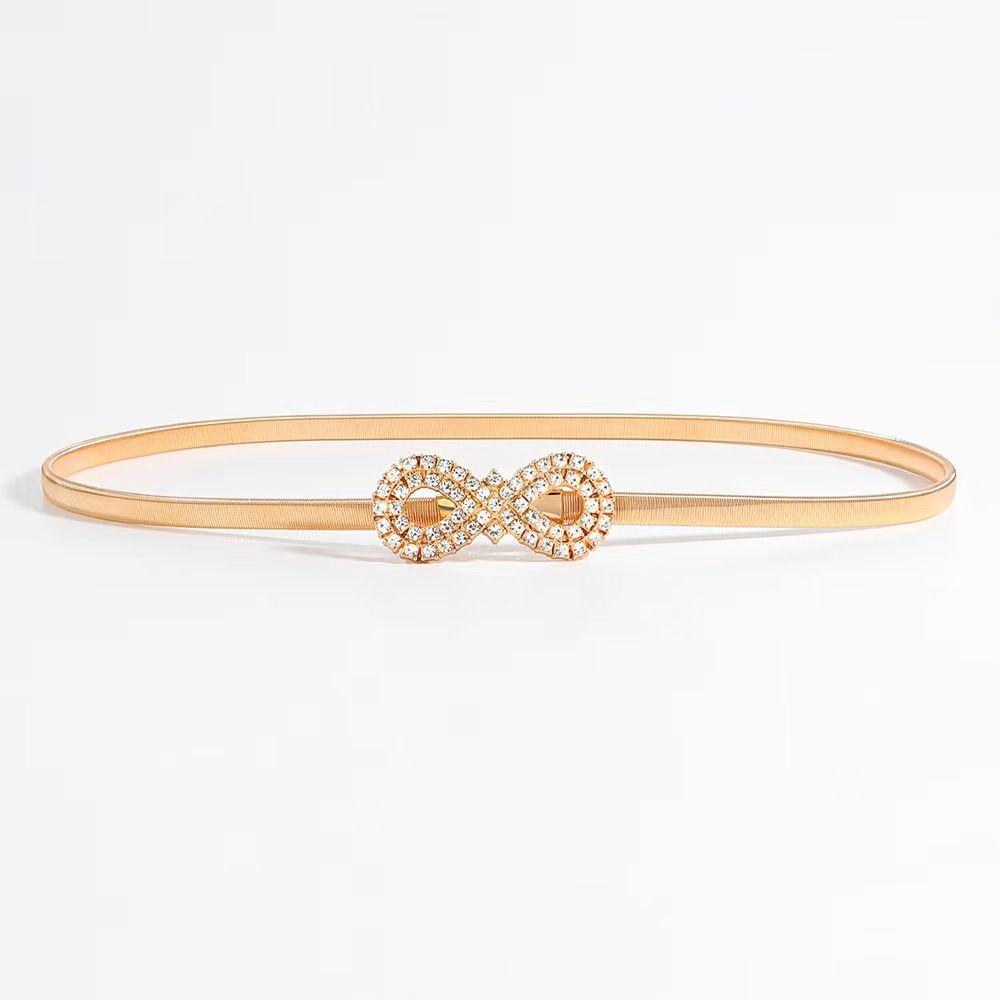 Gold belt for women's dress view 2