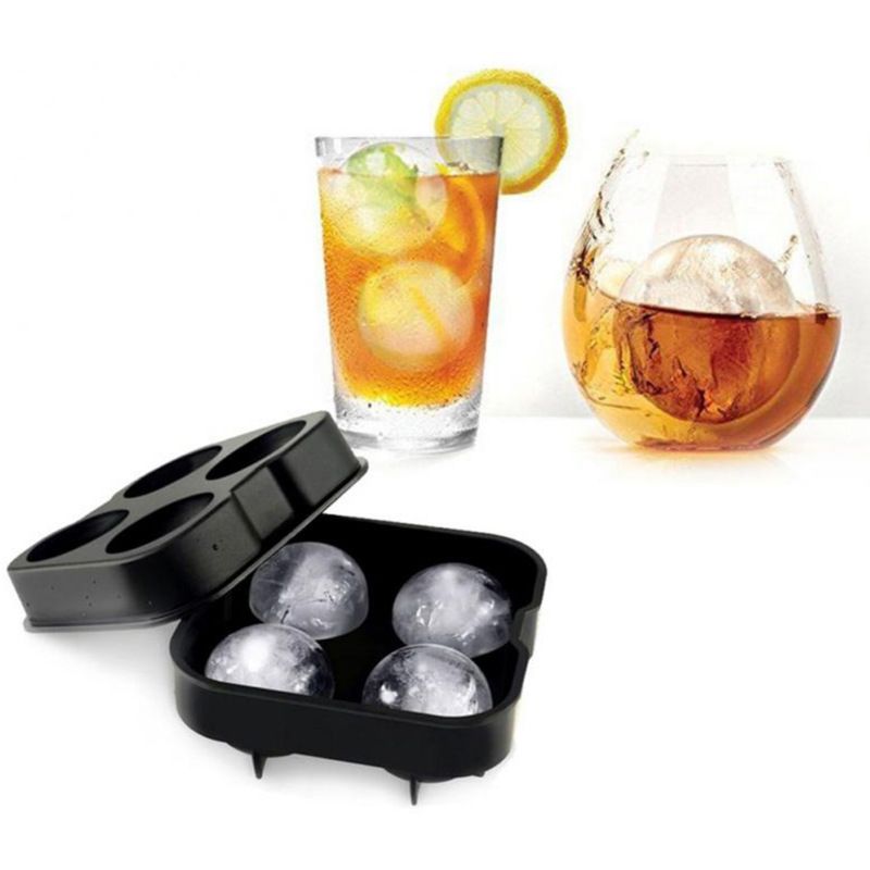 Ice Ball Maker, Silicone Ice Cube Tray, Easy Fill and Release Ice Ball Molds — image 1