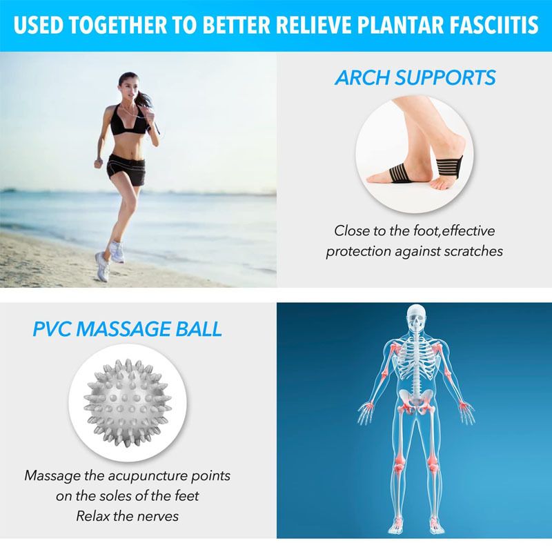 Plantar Fasciitis Night Splint - Adjustable and Breathable Foot Brace for view 4