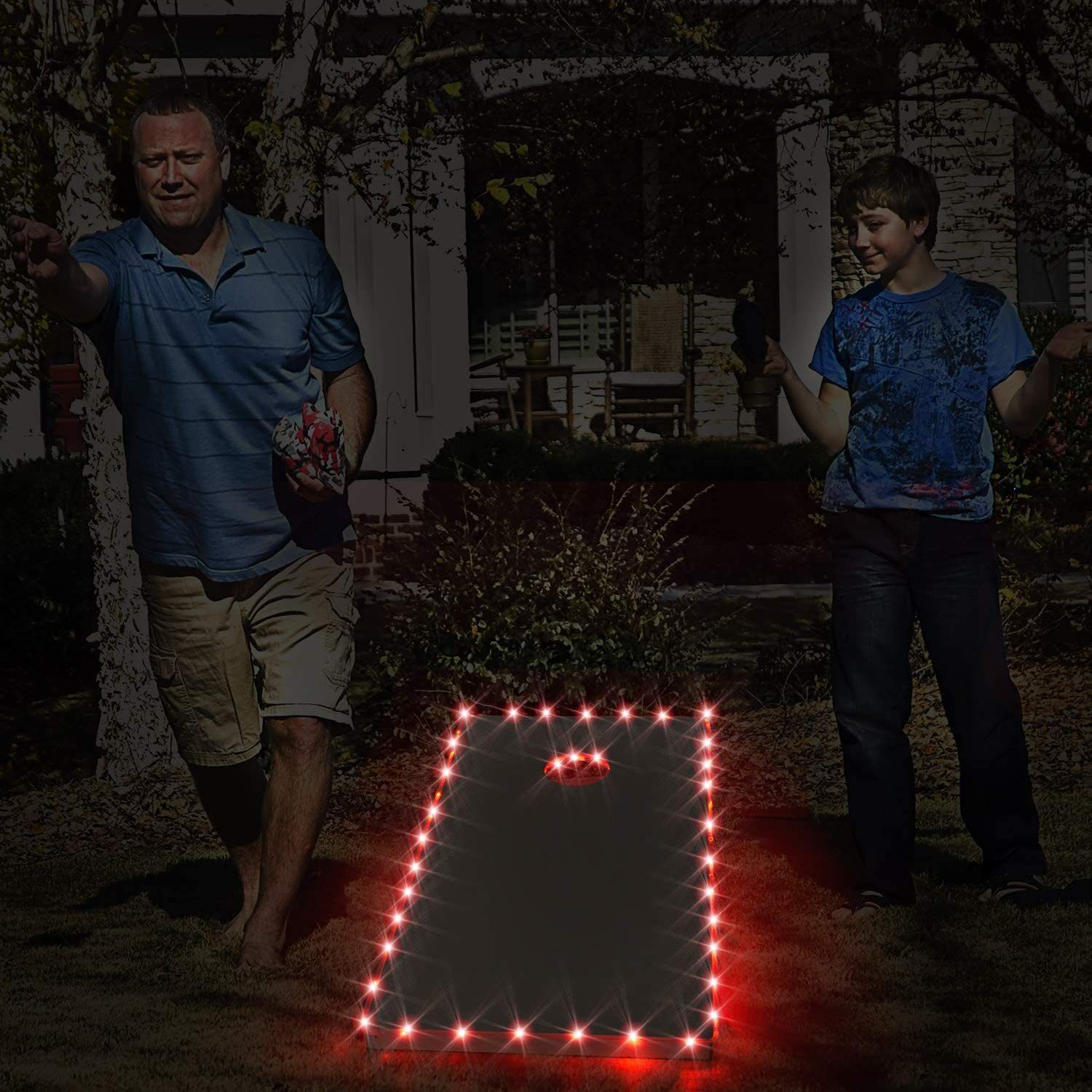 LED Cornhole Lights for Board and Hole - Includes Lights for Lights Up view 4