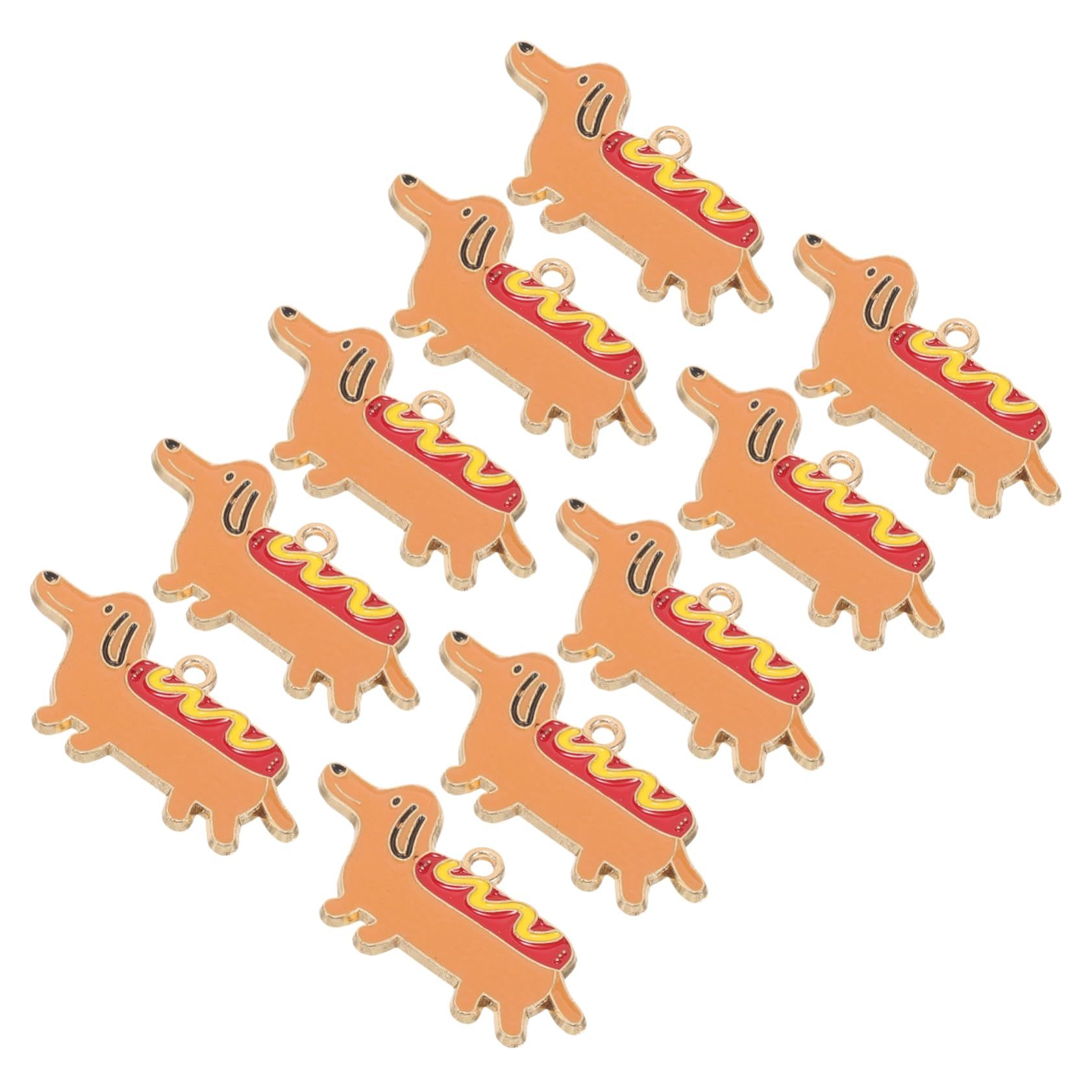 10pcs Dachshund Pendant Dachshund Dog Lover Gifts Jewelry Making Charms