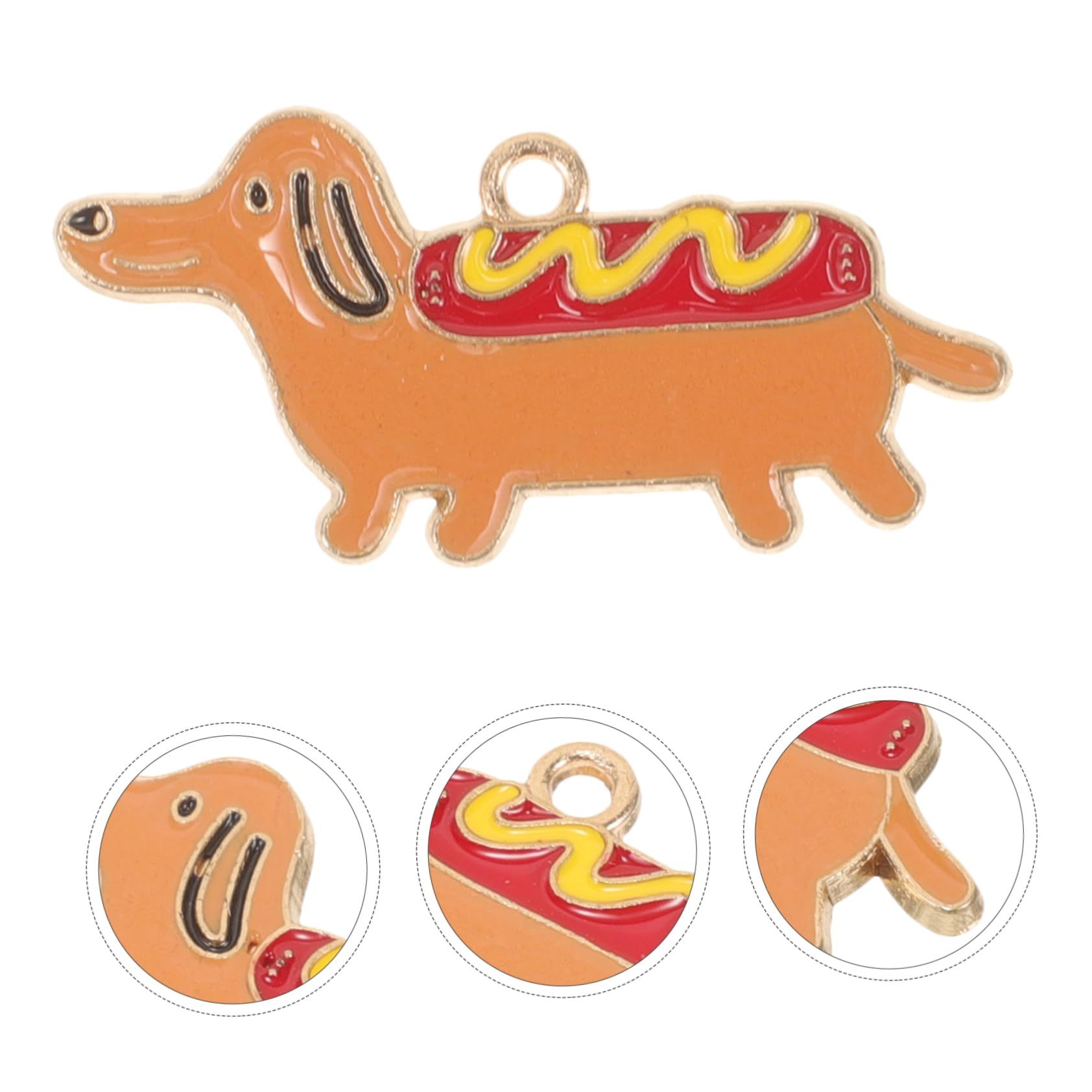 10pcs Dachshund Pendant Dachshund Dog Lover Gifts Jewelry Making Charms view 2