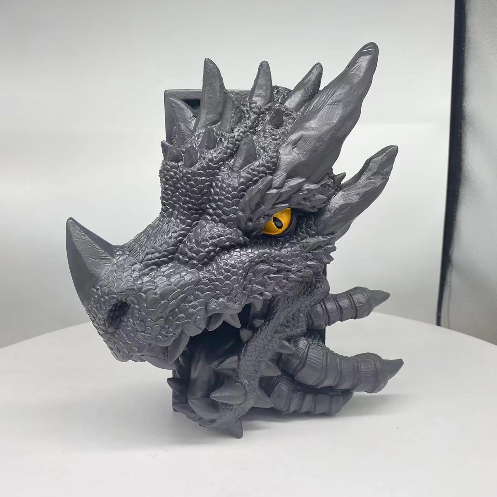 Dragon Statue Bookend Resin Book Support Decorative Figurine Tabletop Ornament view 5