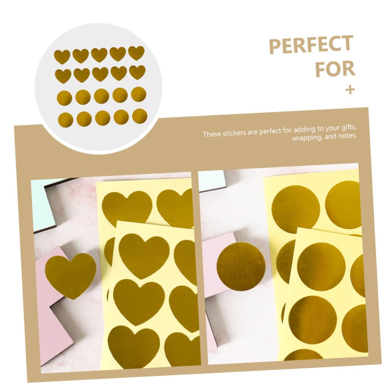 20 Sheets Golden Sealing Sticker Label Seal Stickers Sealed Sticker Baking view 3