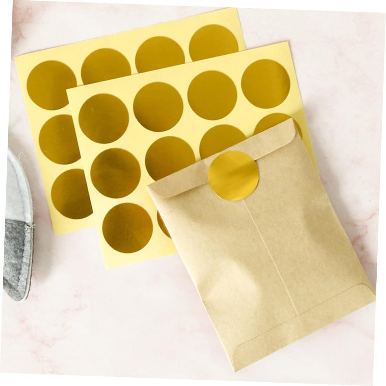 20 Sheets Golden Sealing Sticker Label Seal Stickers Sealed Sticker Baking view 5