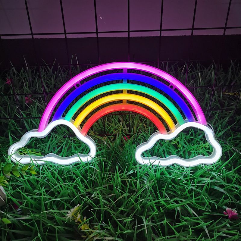Neon Rainbow Light, Festival LED Wall Decor Light Art Neon Light Sign for Home view 2