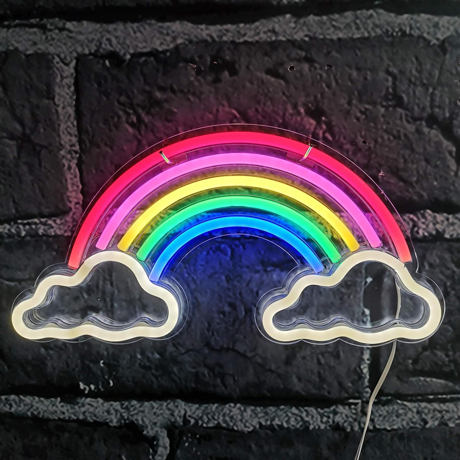 Neon Rainbow Light, Festival LED Wall Decor Light Art Neon Light Sign for Home view 5