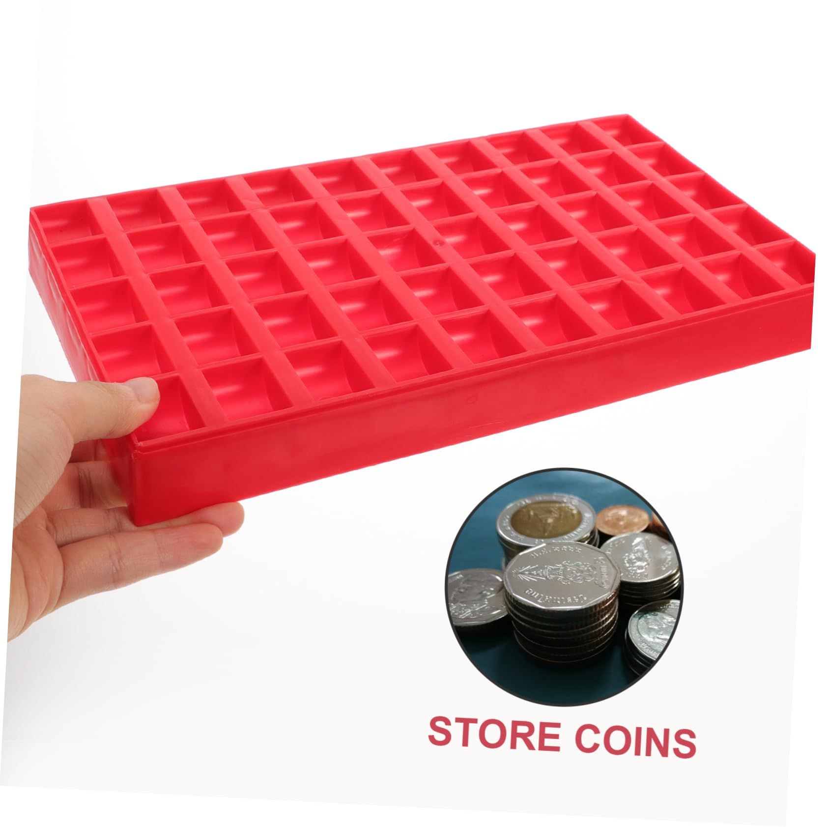 Shopping Mall Coin Container Coin Holder Reusable Coin Container Sturdy Coin view 3