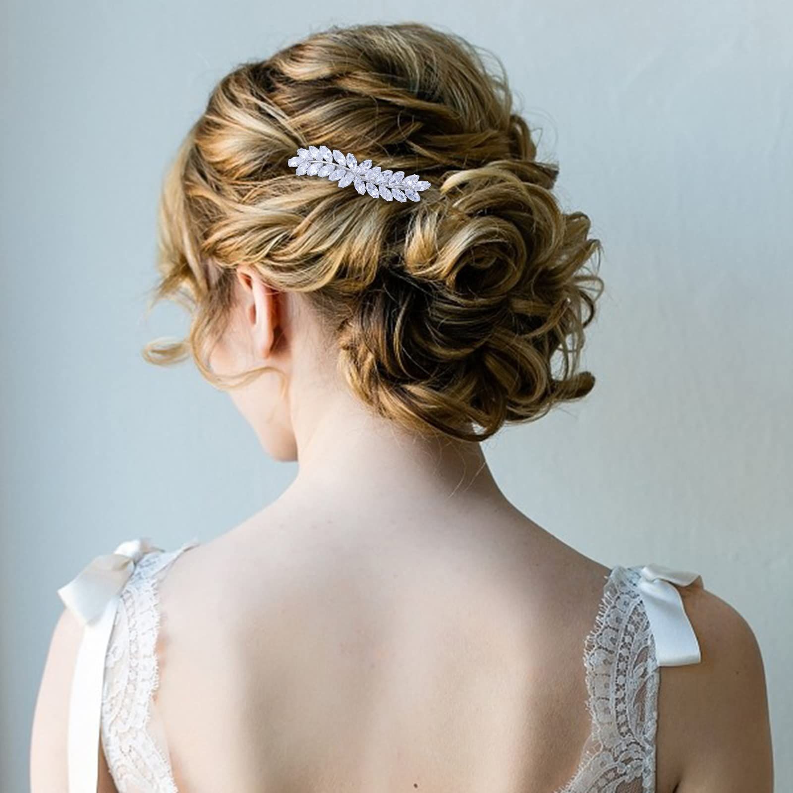 2PCS Crystal Hair Barrettes for Women view 2