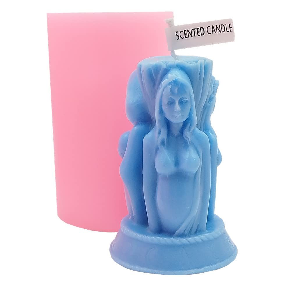 Goddess Candle Making Mold Handmade soap Chocolate DIY Candle Making Plaster view 2