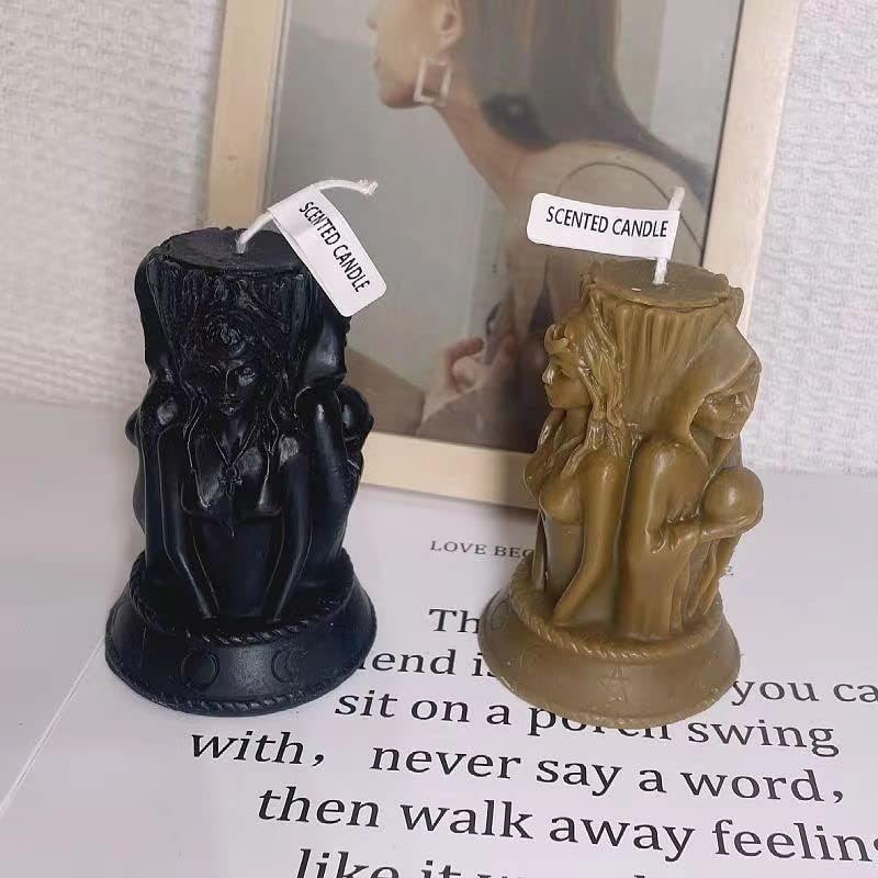 Goddess Candle Making Mold Handmade soap Chocolate DIY Candle Making Plaster view 3