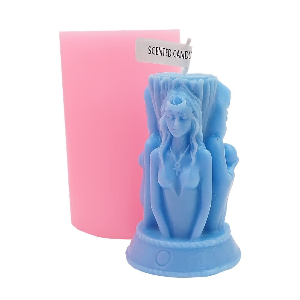 Goddess Candle Making Mold Handmade soap Chocolate DIY Candle Making Plaster view 5