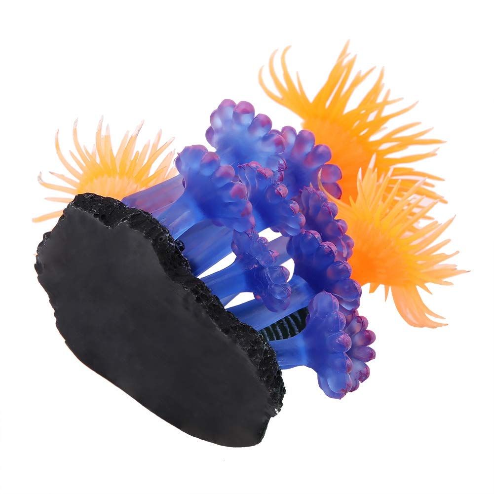 Artificial Coral Aquarium Fish Tank Simulation Silicone Plants Flower Plastic view 2